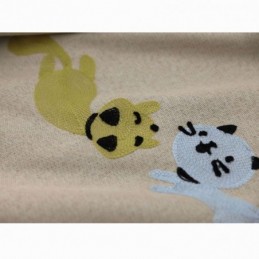 Contemporary Max Verdunkelungsvorhang, Maßgefertigt, Vorhang Smiley Katze Stickerei Schlafzimmer
