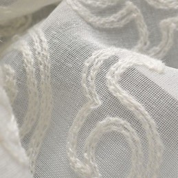 Bestickter Vorhang Nach Maß, Weiß, Dekor, Fensterbehandlung, Wohnzimmer, Schlafzimmer