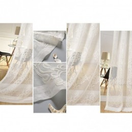 Bestickter Vorhang Nach Maß, Weiß, Dekor, Fensterbehandlung, Wohnzimmer, Schlafzimmer