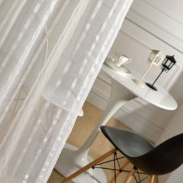 Eleganter Weißer Tüllvorhang Nach Maß, Vorhang, Durchsichtig, Für Wohnzimmer Und Schlafzimmer