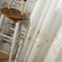 Bestickter Tüllvorhang Maßgefertigter Vorhang Moderne Voile-Gaze-Vorhänge Für Wohnzimmer Schlafzimmer