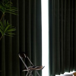 Nordische Vorhänge Einfarbig Blackout Für Wohnzimmer