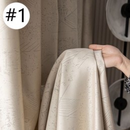 Geometrische Jacquard-Vorhänge Blackout Für Wohnzimmer