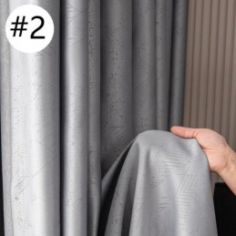 Geometrische Jacquard-Vorhänge Blackout Für Wohnzimmer