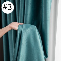 Geometrische Jacquard-Vorhänge Blackout Für Wohnzimmer