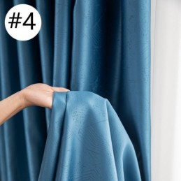Geometrische Jacquard-Vorhänge Blackout Für Wohnzimmer