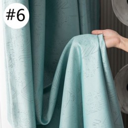 Geometrische Jacquard-Vorhänge Blackout Für Wohnzimmer