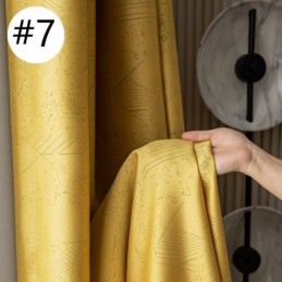 Geometrische Jacquard-Vorhänge Blackout Für Wohnzimmer