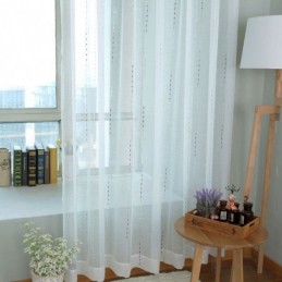 Nordische Tüllvorhänge Moderner Transparenter Voile-Vorhang Maßgefertigter Vorhang Für Wohnzimmer Schlafzimmer