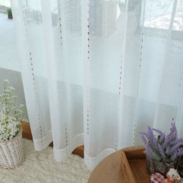 Nordische Tüllvorhänge Moderner Transparenter Voile-Vorhang Maßgefertigter Vorhang Für Wohnzimmer Schlafzimmer