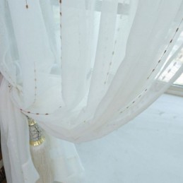 Nordische Tüllvorhänge Moderner Transparenter Voile-Vorhang Maßgefertigter Vorhang Für Wohnzimmer Schlafzimmer
