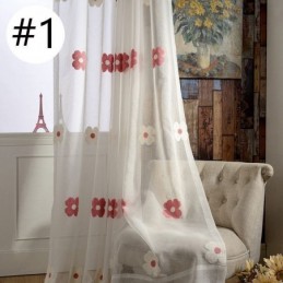 Mehr Sheer Stickerei Vorhang Maßgefertigt Vorhang Dekorative Floral Wohnzimmer Schlafzimmer