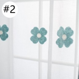 Mehr Sheer Stickerei Vorhang Maßgefertigt Vorhang Dekorative Floral Wohnzimmer Schlafzimmer