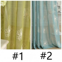 Stickerei Floral Sheer Voile Vorhänge Dekorative Tüll Für Wohnzimmer