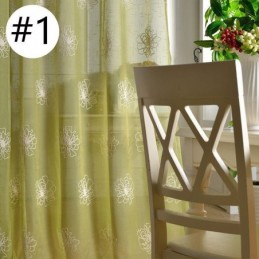 Stickerei Floral Sheer Voile Vorhänge Dekorative Tüll Für Wohnzimmer
