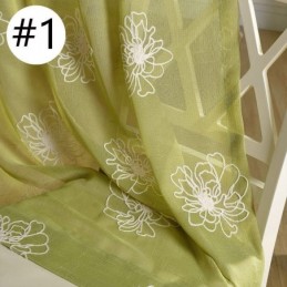 Stickerei Floral Sheer Voile Vorhänge Dekorative Tüll Für Wohnzimmer