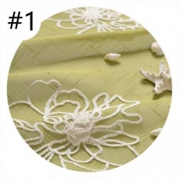 Stickerei Floral Sheer Voile Vorhänge Dekorative Tüll Für Wohnzimmer