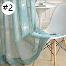 Stickerei Floral Sheer Voile Vorhänge Dekorative Tüll Für Wohnzimmer