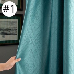 Geometrische Jacquard-Vorhänge Blackout Für Wohnzimmer
