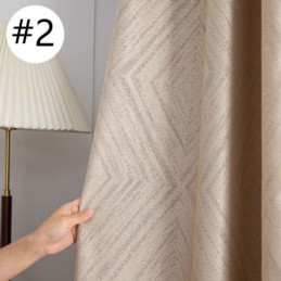 Geometrische Jacquard-Vorhänge Blackout Für Wohnzimmer