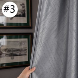 Geometrische Jacquard-Vorhänge Blackout Für Wohnzimmer