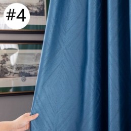 Geometrische Jacquard-Vorhänge Blackout Für Wohnzimmer