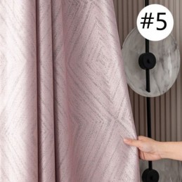 Geometrische Jacquard-Vorhänge Blackout Für Wohnzimmer