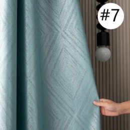 Geometrische Jacquard-Vorhänge Blackout Für Wohnzimmer