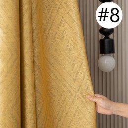 Geometrische Jacquard-Vorhänge Blackout Für Wohnzimmer
