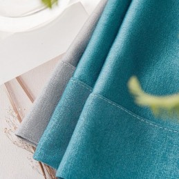 Nordic Patchwork Vorhänge Einfarbig Blackout Für Wohnzimmer
