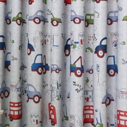 Verdunkelungsvorhang Nach Maß Gardine Autos Muster Kinderzimmer