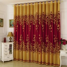 American Country Sheer Vorhang Nach Maß Vorhang Blumenzweig Jacquard Fenster Behandlung Schlafzimmer