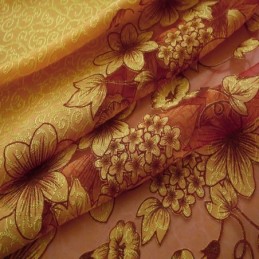 American Country Sheer Vorhang Nach Maß Vorhang Blumenzweig Jacquard Fenster Behandlung Schlafzimmer