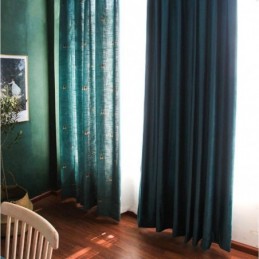 Dekorativer Vorhang Aus Baumwollleinen, Maßgefertigt, Vorhang Mit Pastoralen Bienenmotiven, Halbverdunkelnd, Für Schlafzimmer Und Kinderzimmer