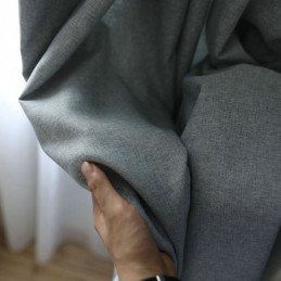 Klassischer Raumverdunkelungsvorhang, Maßgefertigter Vorhang, Minimalistisch, Einfarbig, Verdunkelung, Für Wohnzimmer Und Schlafzimmer
