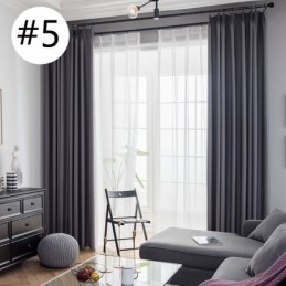 Moderner Verdunkelungsvorhang Maßgefertigter Vorhang Einfarbig Leinen Für Wohnzimmer Schlafzimmer