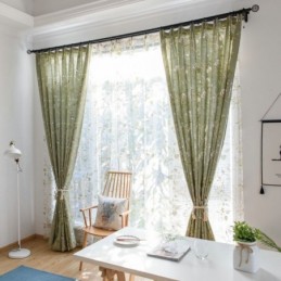 Verdunkelungsvorhang Aus Baumwolle Und Leinen, Maßgefertigt, Vorhang Mit Amerikanischem Druck, Atmungsaktiv, Fensterpaneel, Schlafzimmer