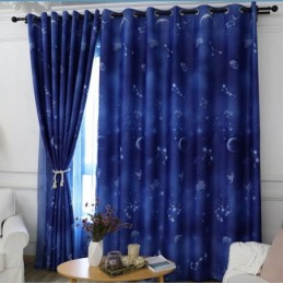 Gardine Nach Maß Vorhang Romantik Sternenhimmel Fenster