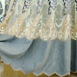 Vorhang Im Europäischen Stil, Maßgefertigt, Einfache Bestickte Vorhänge Für Wohnzimmer Und Schlafzimmer