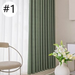Einfarbige Vorhänge Elegante Fenstervorhänge Für Schlafzimmer Wohnzimmer