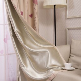 Fensterpaneel Mit Herz-Print, Raumverdunkelungsvorhänge Für Wohnzimmer, Schlafzimmer