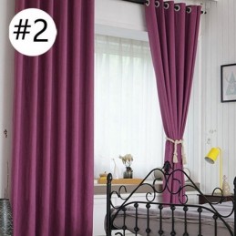 Moderner Verdunkelungsvorhang, Maßgefertigt, Einfarbig, Für Wohnzimmer Und Schlafzimmer