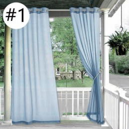 Outdoor Gardinen Wasserdicht Privatsphäre Voile Vorhänge Für Pergola Veranda