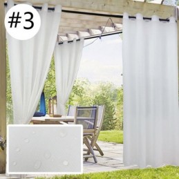 Outdoor Gardinen Wasserdicht Privatsphäre Voile Vorhänge Für Pergola Veranda