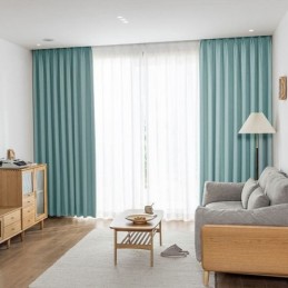 Hochpräzise Vorhänge Blackout Wohnzimmer Schlafzimmer Hotel Einfarbig