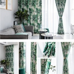 Moderne Gardine Nach Maß Gardine Pflanzen Print Home