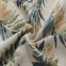 Thicken Max Verdunkelungsvorhang, Maßgefertigt, Vorhang, Grüne Bananenblätter, Jacquard, Raumverdunkelung
