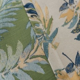 Thicken Max Verdunkelungsvorhang, Maßgefertigt, Vorhang, Grüne Bananenblätter, Jacquard, Raumverdunkelung