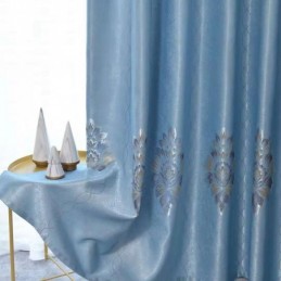 Europäischer Jacquard-Vorhang Nach Maß, Moderner, Individueller Verdunkelungsvorhang Für Wohnzimmer
