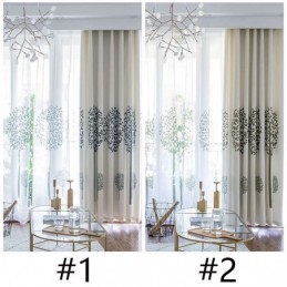 Stoff Nordischer Stil Großer Baum Fensterbehandlung Maßgefertigter Vorhang